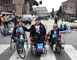 prima della gara a Roma